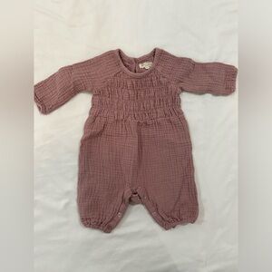 Grayson Collective 0-3 Months Baby Girl Muslin Romper